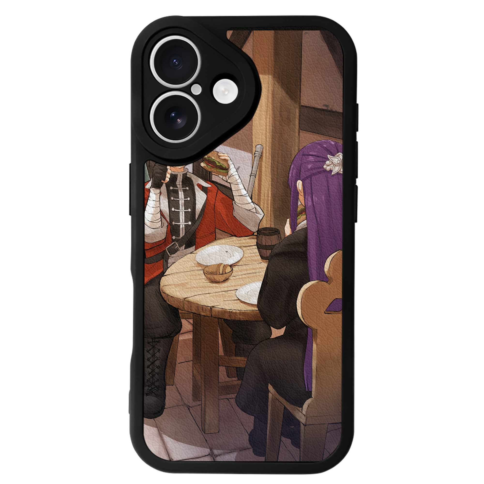 （画像用） 葬送のフリーレン Frieren 【iPhone 16シリーズ対応】シリコンスマホケース（レザー調） 材質：シリコン